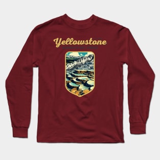 USA - NATIONAL PARK - YELLOWSTONE Mammoth Hot Springs - 2 Long Sleeve T-Shirt